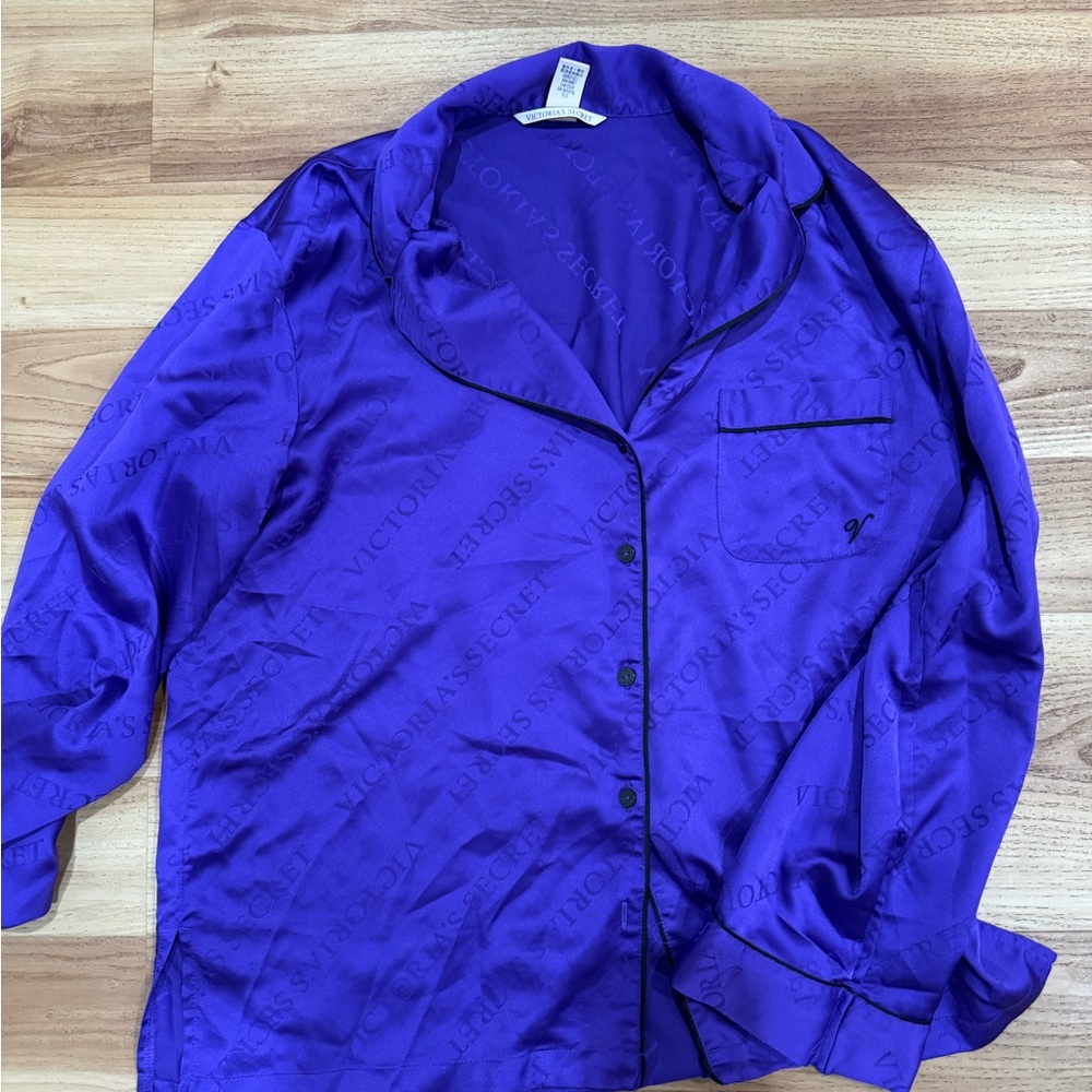 Victoria's Secret Deep Purple Satin Pajama set
